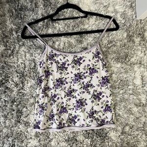 Floral purple top